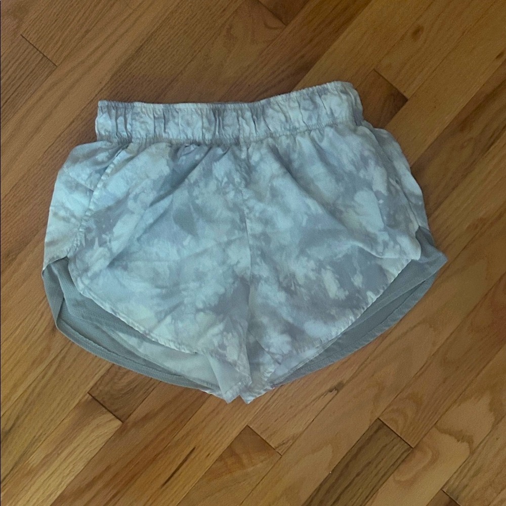 Athletic Works Women's Light Gray Tie-Dye Shorts